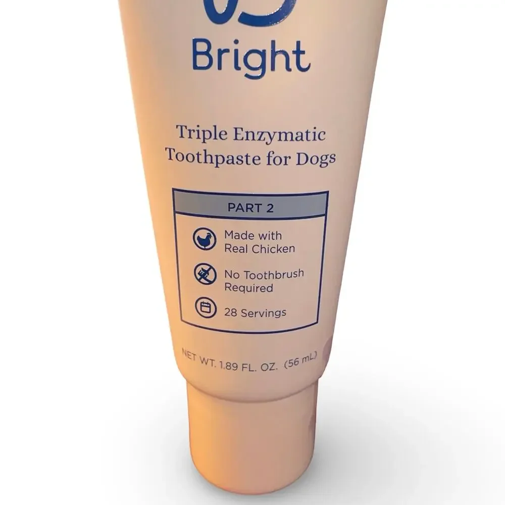 Bark Bright Dental Gel for Dogs Pup Pet Toothpaste 1.9 oz